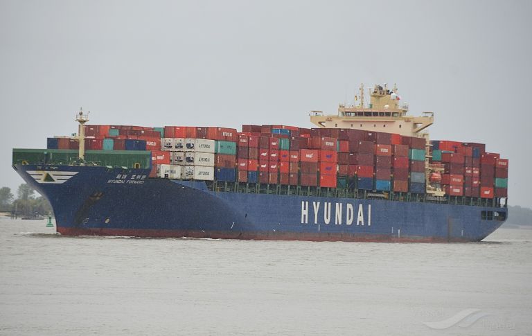 Hyundai Forward Container Ship Details And Current Position Imo 9330707 Mmsi 538007482 Vesselfinder