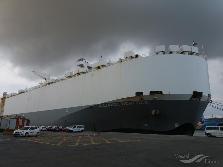 ALLIANCE NORFOLK, Vehicles Carrier Details and current position IMO