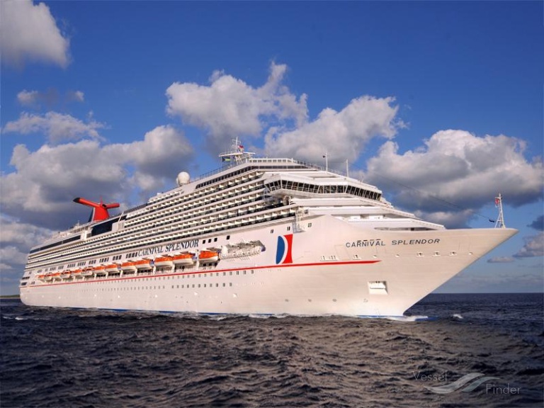 carnival splendor cruise ship current location