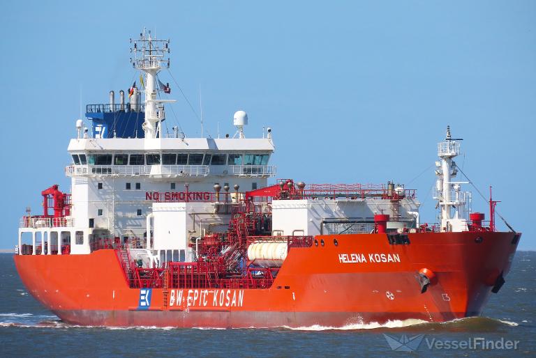 HELENA KOSAN, LPG Tanker - Detalles del buque y posición actual