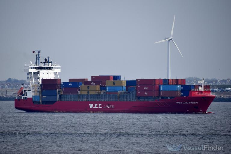 WEC JAN STEEN, Container Ship - Details and current position - IMO ...
