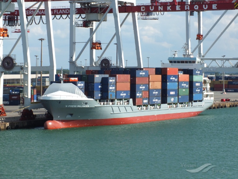 X Press Mulhacen Container Ship Details And Current Position