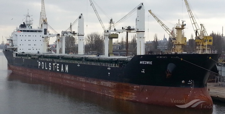 MIEDWIE, Bulk Carrier - Dane statku i aktualna pozycja - IMO 9393448 ...
