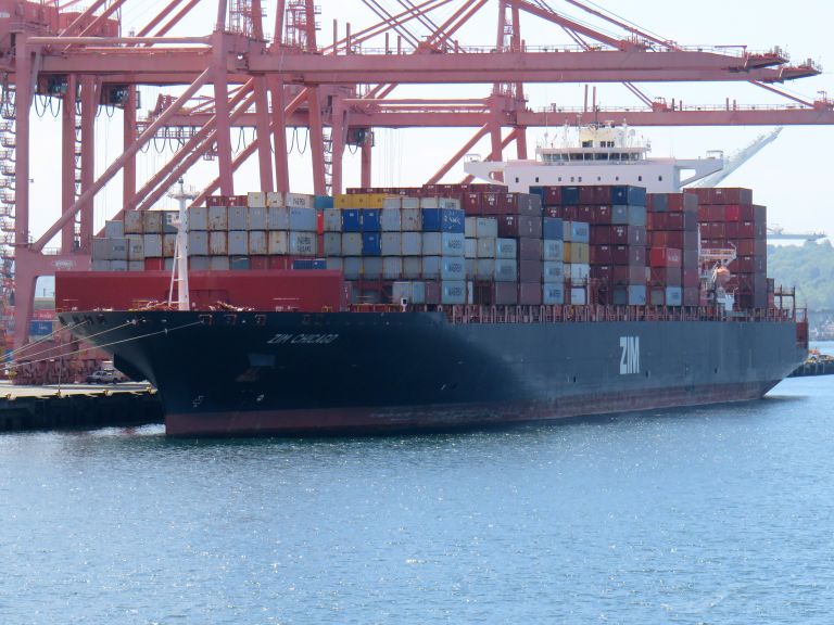 ZIM CHICAGO, Container Ship Details and current position IMO