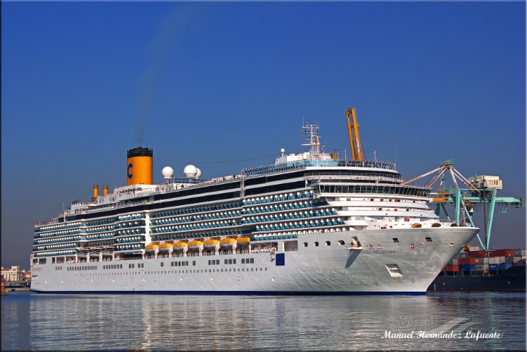 Costa Deliziosa Passenger Cruise Ship Details And Current Position Imo 9398917 Mmsi 247282900 Vesselfinder