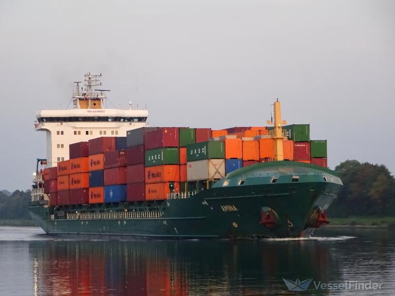 AMINA, Container Ship - Details and current position - IMO 9448683 ...