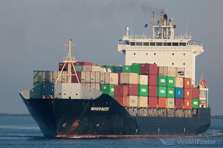 WARNOW MASTER, Container Ship Details and current position IMO