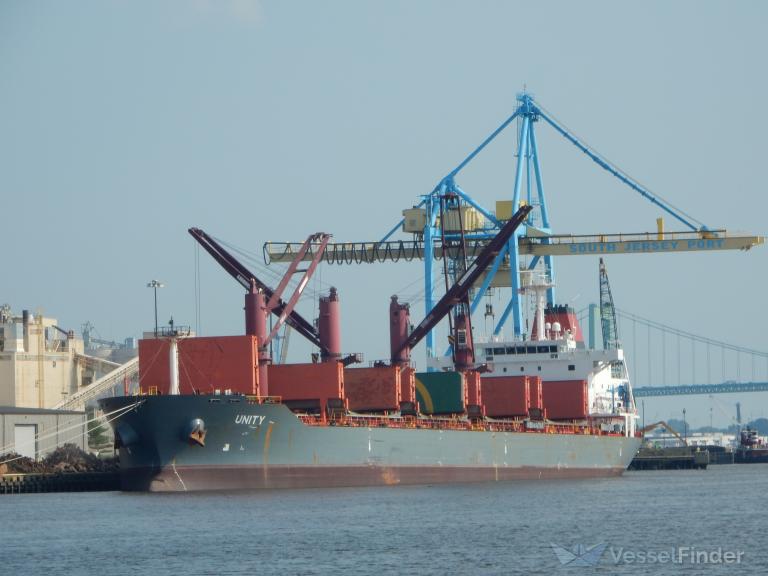 Unity bulk carrier details and current position imo 9459113