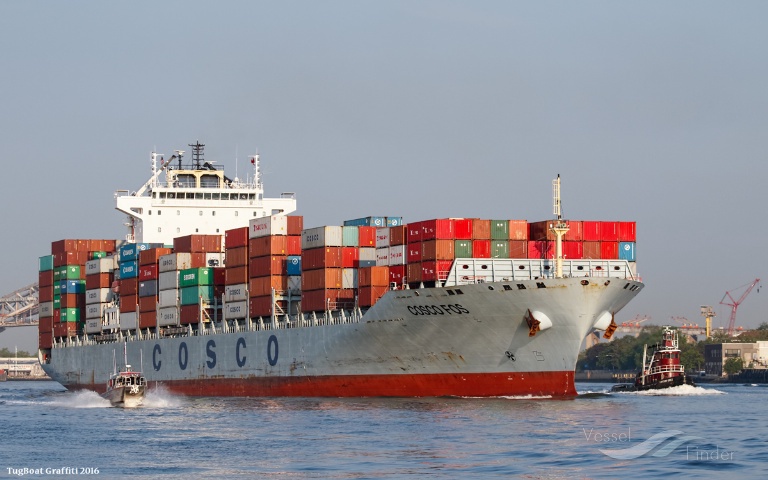 Container Ship Cosco Pacific Fire Update Cosco Pacific Fleetmon Maritime News