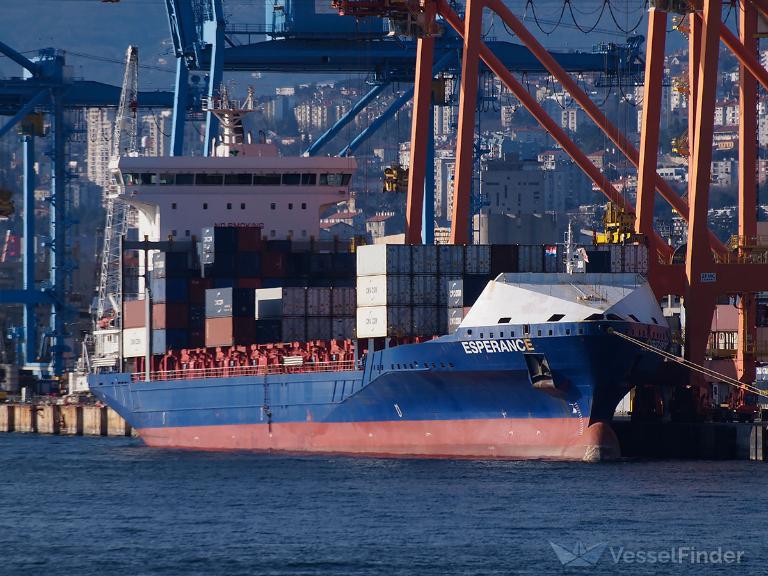 ESPERANCE, Container Ship Details and current position IMO 9491484