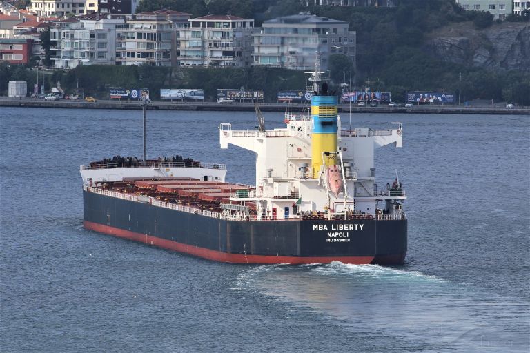 MBA LIBERTY, Bulk Carrier Details and current position IMO 9494101