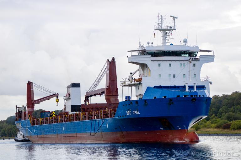 BBC OPAL, General Cargo Ship Dane statku i aktualna pozycja IMO
