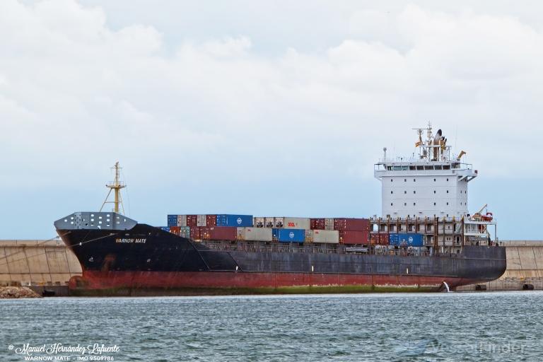 WARNOW MATE, Container Ship Details and current position IMO