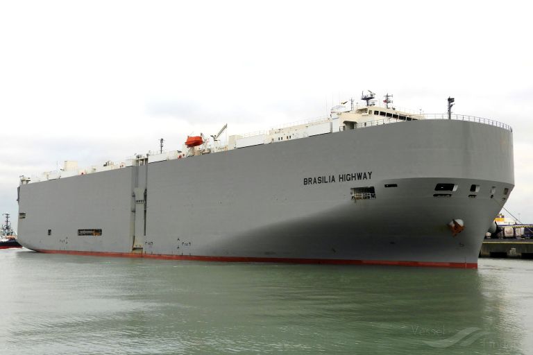 BRASILIA HIGHWAY, Vehicles Carrier Details and current position IMO