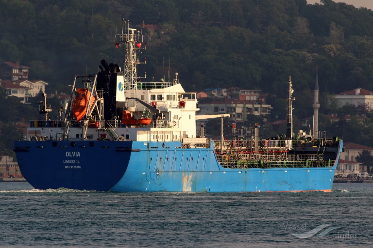 OLVIA, Chemical/Oil Products Tanker - Details and current position ...