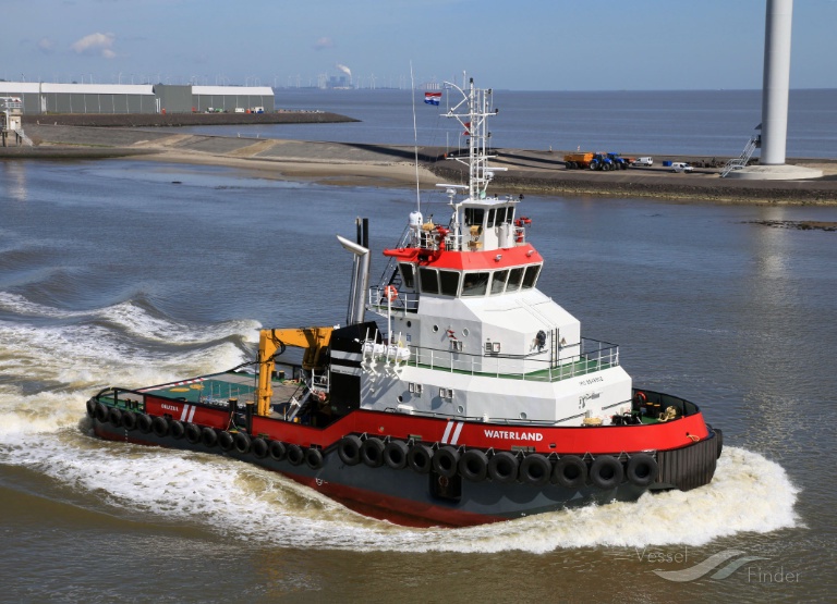 DMS STORK, Pusher Tug - Scheepsdetails en huidige positie ...