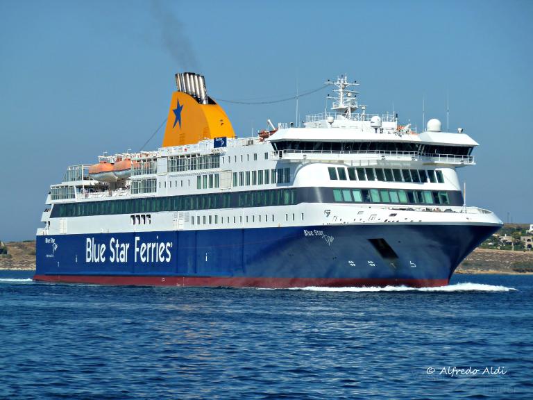 BLUE STAR DELOS, Passenger/Ro-Ro Cargo Ship - Details and current ...