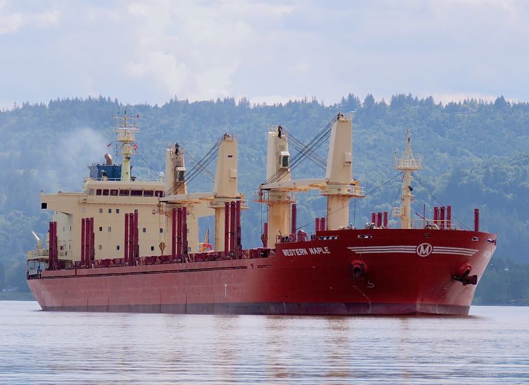 Western Maple Bulk Carrier Details And Current Position Imo 9587154 Mmsi 477852900 Vesselfinder