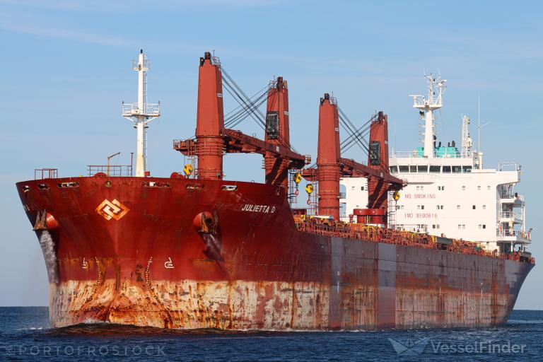 JULIETTA D, Bulk Carrier - Details and current position - IMO 9590618 -  VesselFinder