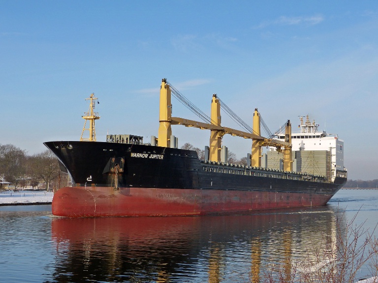 WARNOW JUPITER, General Cargo Ship Details and current position IMO