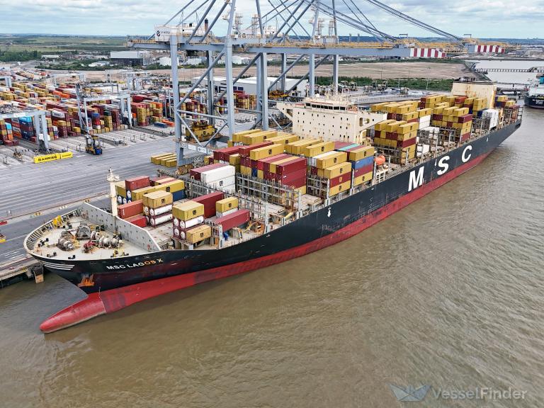 MSC LAGOS X, Container Ship - Detalles del buque y posición actual