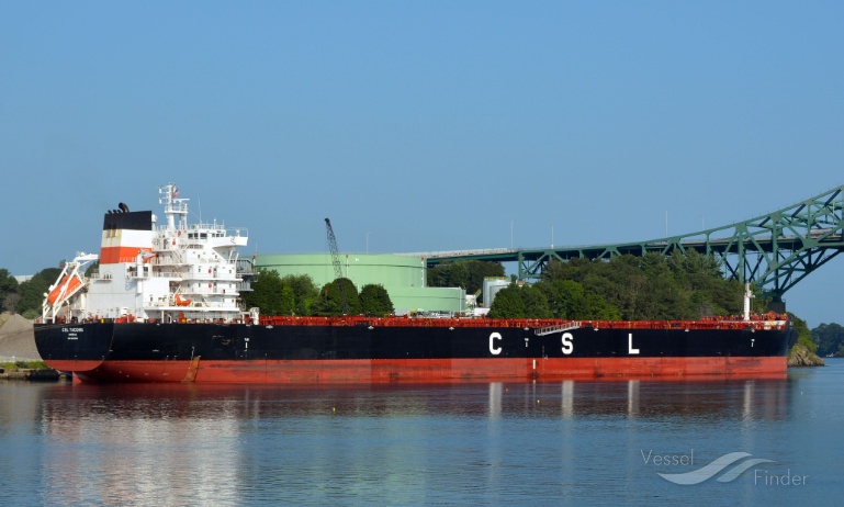 CSL TACOMA, Self Discharging Bulk Carrier - Details and current