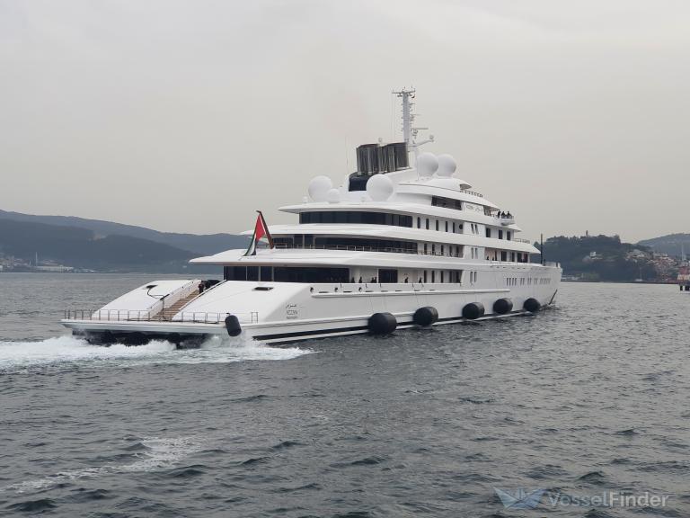 azzam yacht current position