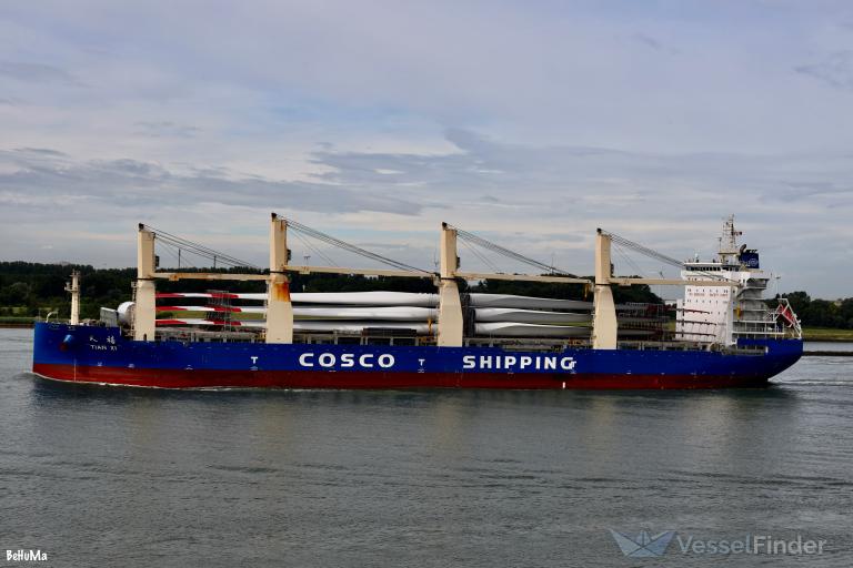 TIAN XI, General Cargo Ship - Details and current position