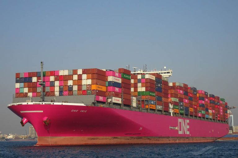 One Ibis Container Ship _ ONE : Vessel Schedule – OTJWXD