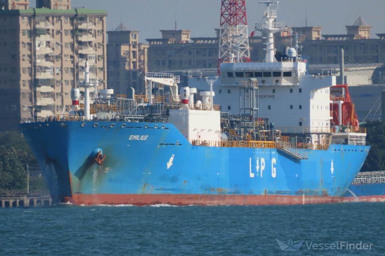 EMILIUS, LPG Tanker - Dettagli della nave e posizione attuale - IMO ...