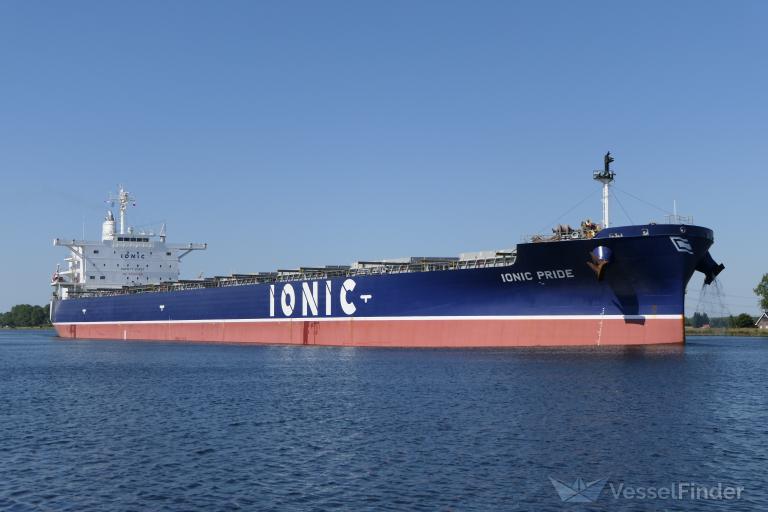 IONIC PRIDE, Bulk Carrier Details and current position IMO 9749300