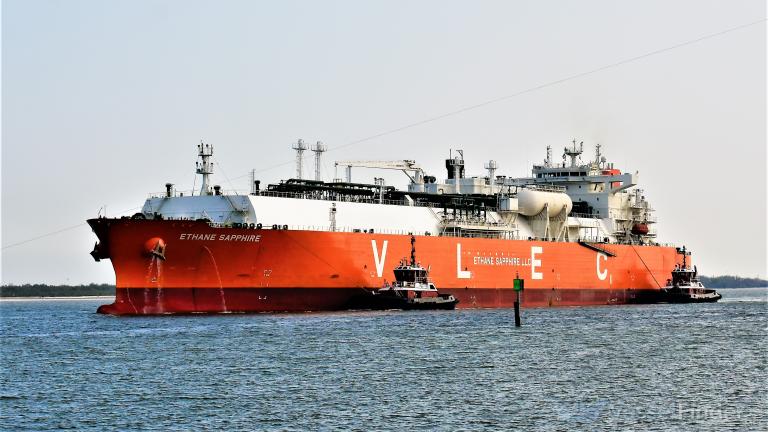 ETHANE SAPPHIRE, LPG Tanker - Details and current position