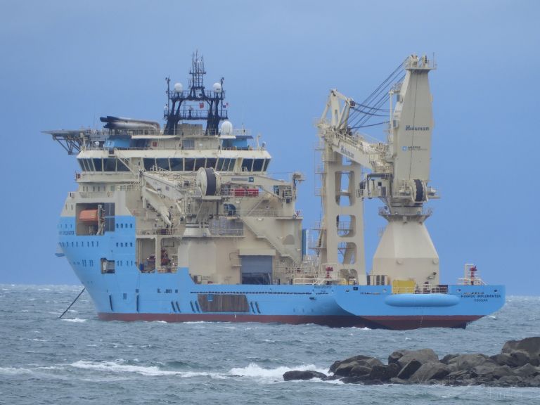 MAERSK IMPLEMENTER, Offshore Support Vessel Detalles del buque y
