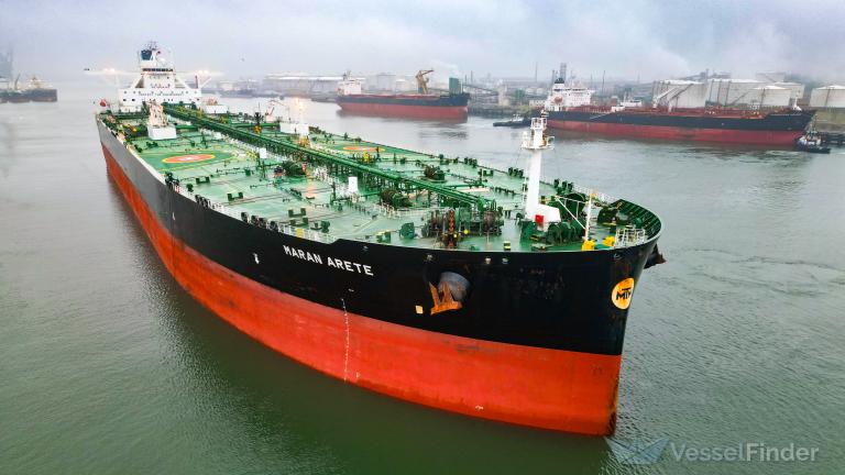 MARAN ARETE, Crude Oil Tanker - Details and current position - IMO ...