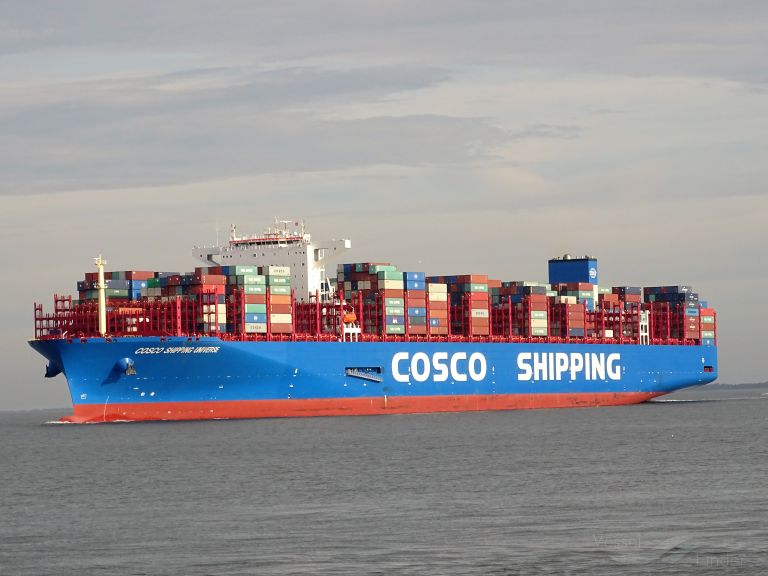 COSCO UNIVERSE, Container Ship - Details and current position - IMO ...