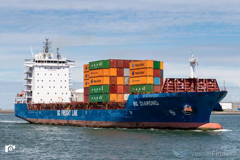 BG DIAMOND, Container Ship - Dettagli della nave e posizione attuale ...