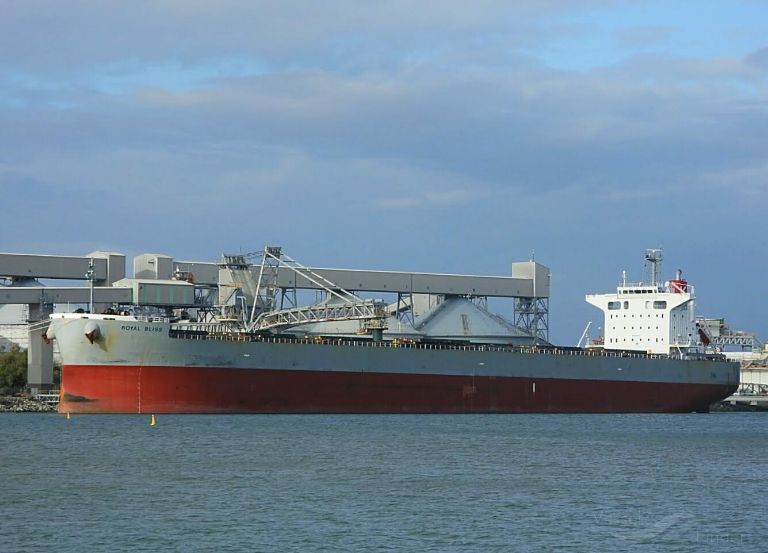 ROYAL BLISS, Bulk Carrier Details and current position IMO 9804588