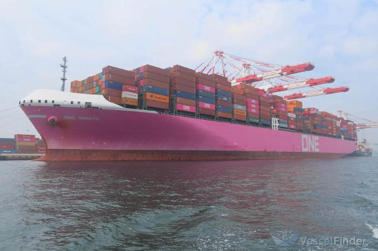 ONE MINATO, Container Ship - Details and current position - IMO 9805477 ...