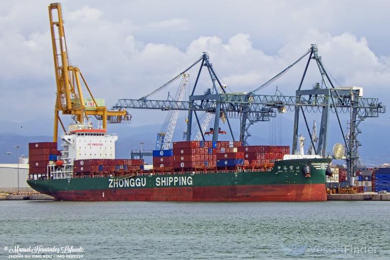 ZHONG GU YING KOU, Container Ship - Details and current position 