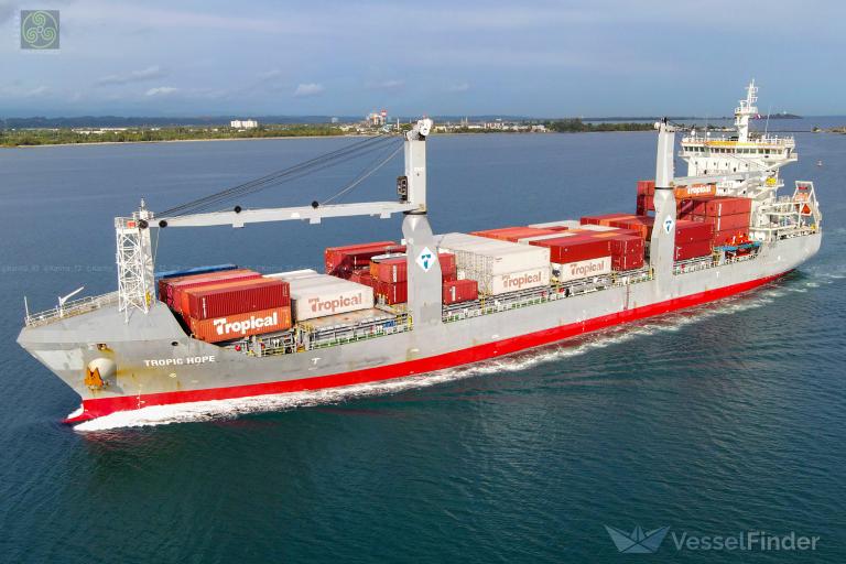 TROPIC HOPE, Container Ship - Details and current position - IMO