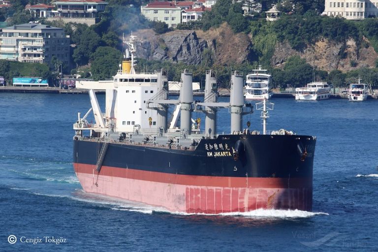 KM JAKARTA, Bulk Carrier - Details and current position - IMO 9820958