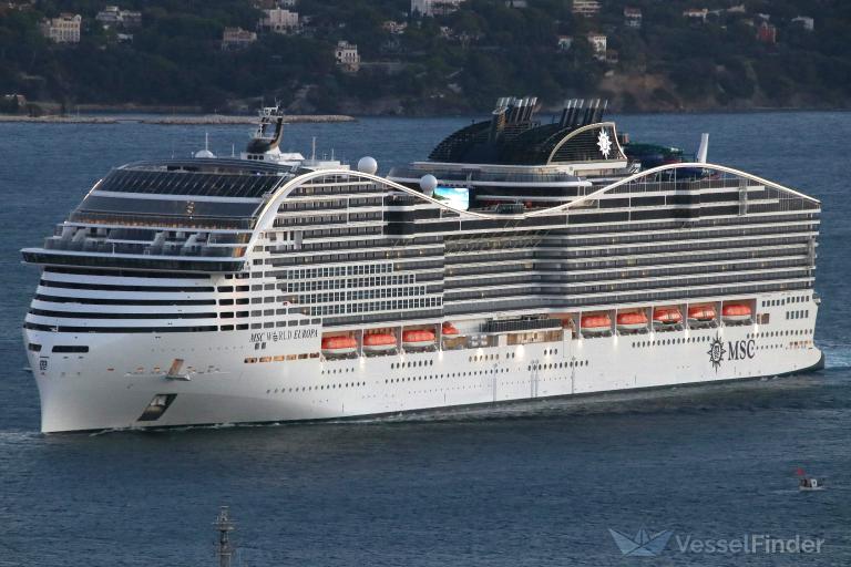 MSC WORLD EUROPA, Passenger (Cruise) Ship Details and current position IMO 9837420