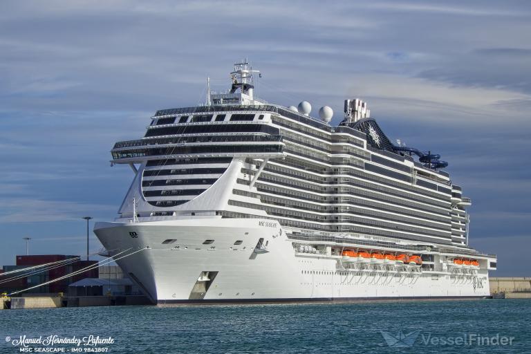 Msc seascape passenger cruise ship details and current position