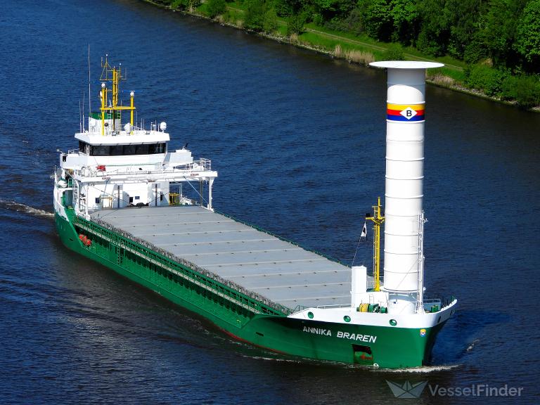 ANNIKA BRAREN, General Cargo Ship - Details and current position - IMO ...