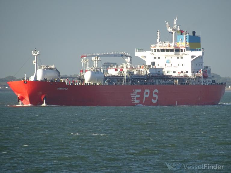 WINNIPEG, LPG Tanker Gemi detayları ve güncel harita konumu IMO