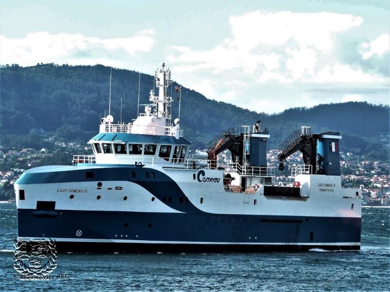 LADY COMEAU III, Fishing Vessel Details and current position IMO