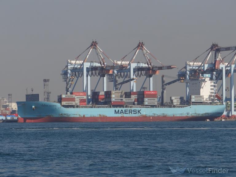 MAERSK JAKARTA, Container Ship - Details And Current Position - IMO ...