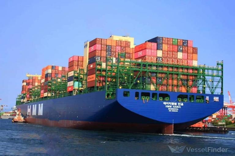 HMM HANUL Container Ship Schiffsdaten Und Aktuelle Position IMO 