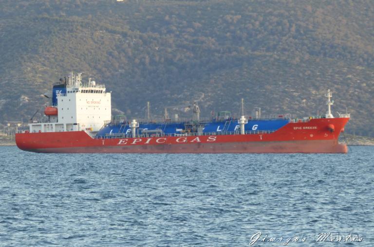 EPIC BREEZE, LPG Tanker - Details and current position - IMO 9892808 ...