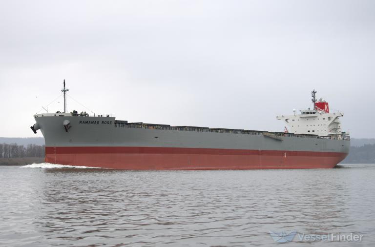 RAMANAS ROSE, Bulk Carrier Detalles del buque y posición actual IMO